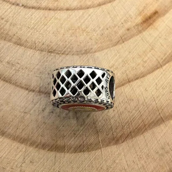 Pandora Kyrgyzstan Flag Charm Pendant, S925 Silver Jewelry - Picture 3 of 4